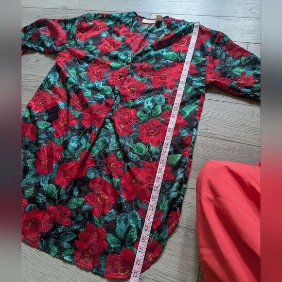 Vintage 90s Victoria's Secret Gold Label Floral Burnout Nightgown Size Large - Picture 8 of 8